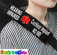 Load image into Gallery viewer, Medical Seat Belt Covers: Hemophilia A/B, Von Willebrand 1/2/3, Diabetes 1/2, Hearing Impaired