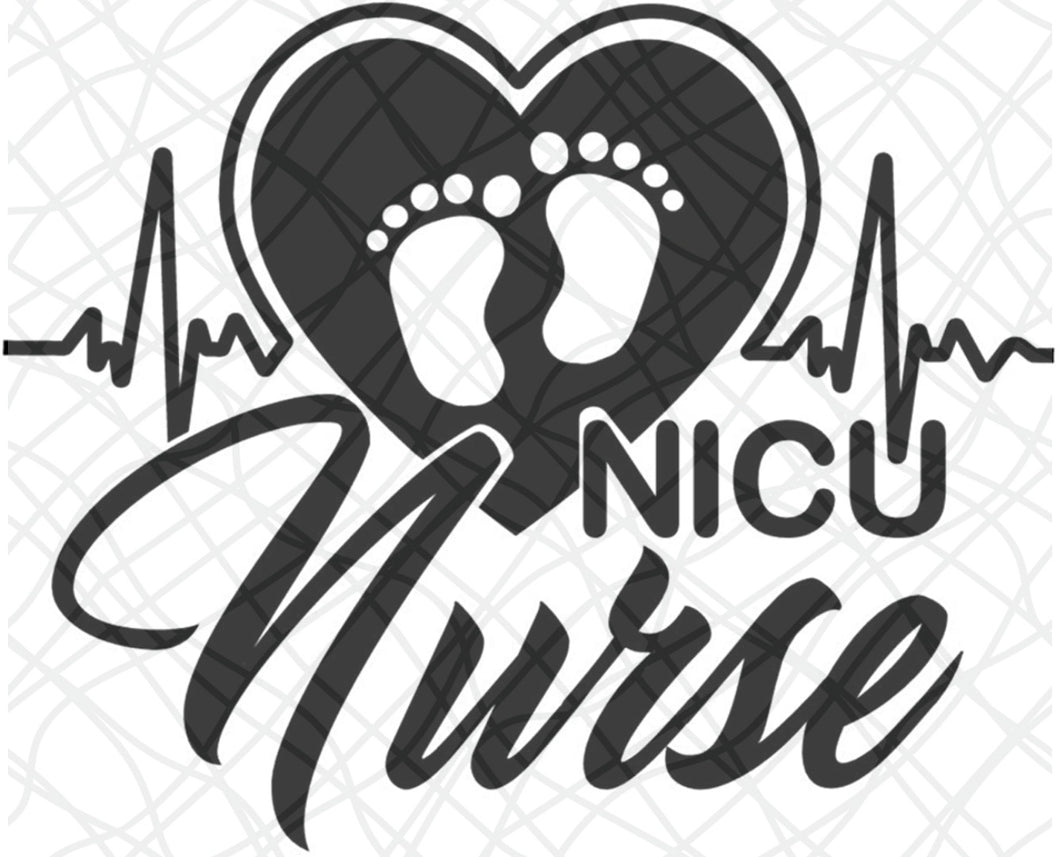 NICU Nurse Vinyl Decal
