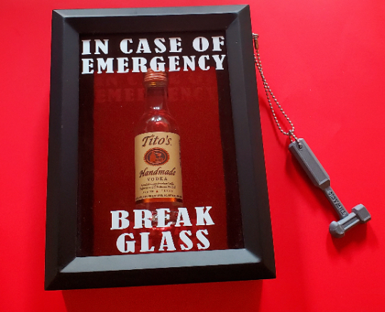 In Case of Emergency Break Glass Box